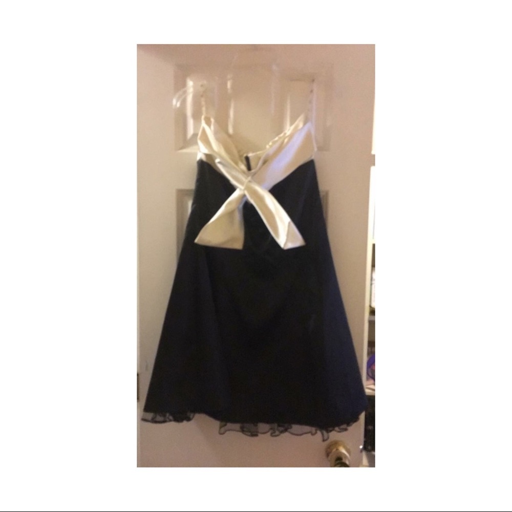 Black and white party dress